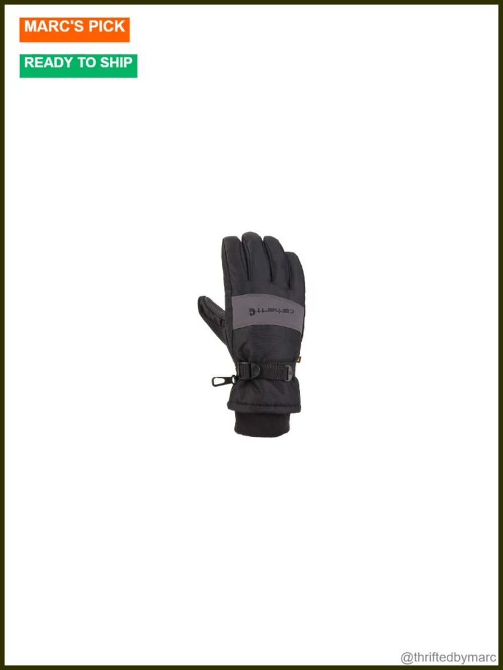 Waterproof Insulated Knit Cuff Gloves for Men - Durable Work Gloves - Picture 6 of 6